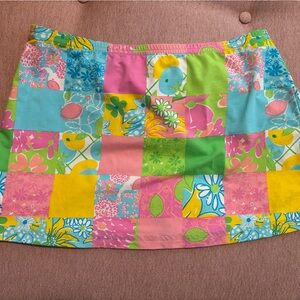 Swim cover up mini skirt